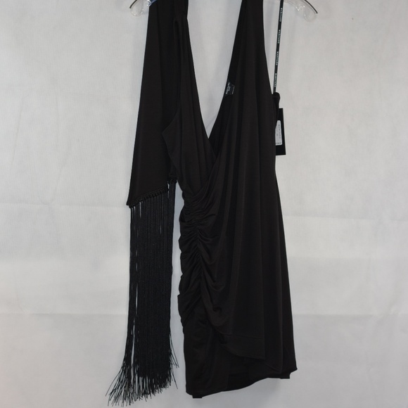 Marciano Guess Black Dress with Scarf SZ L NWT - Picture 6 of 11